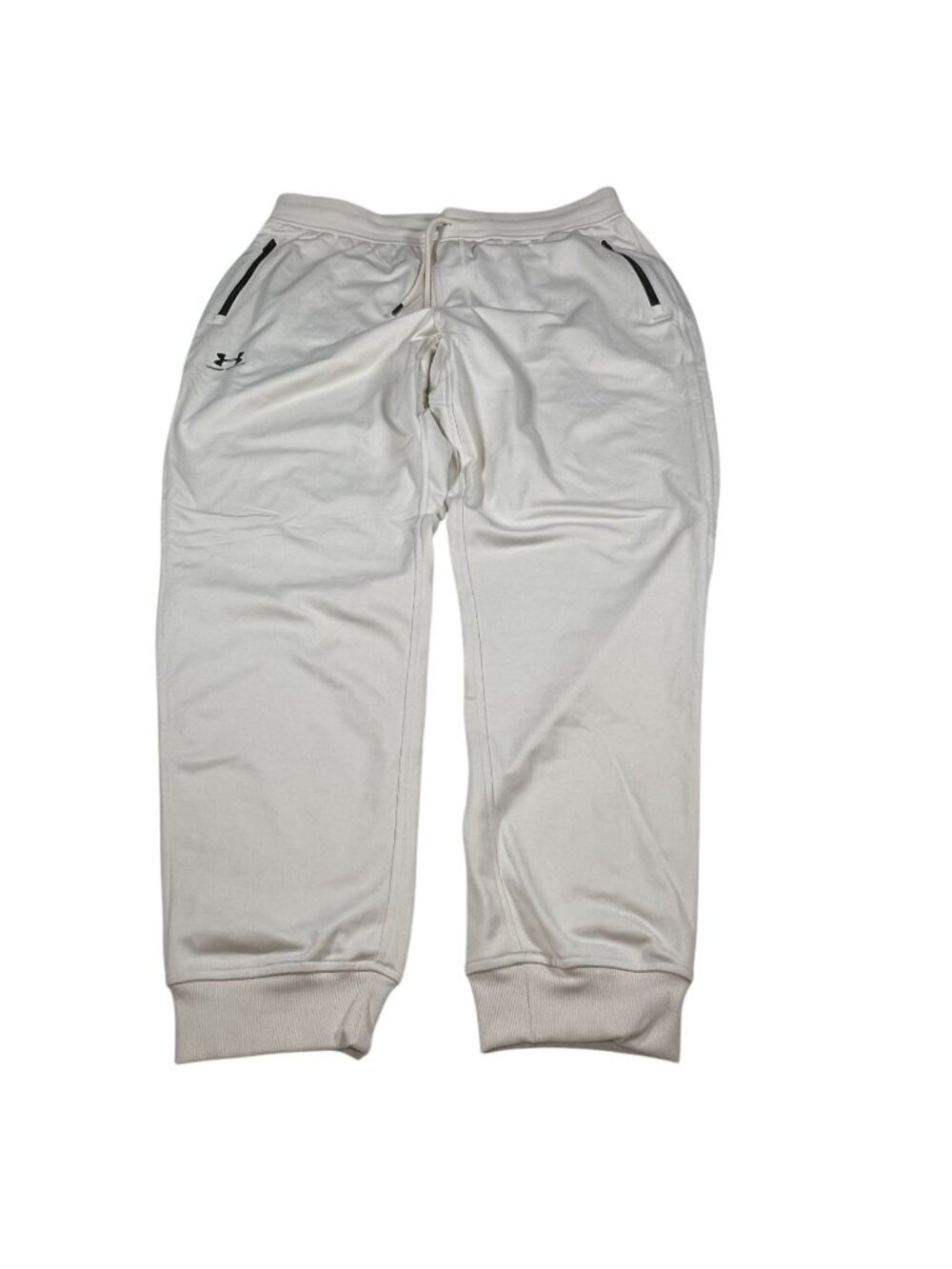 Under Armour Mens Cream Sportstyle Tricot Joggers Size XL Loose Fit NWT